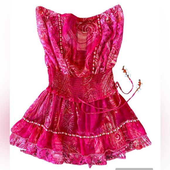 Ramy Brook Sheer Augustine Dress Size Medium - Picture 2 of 3